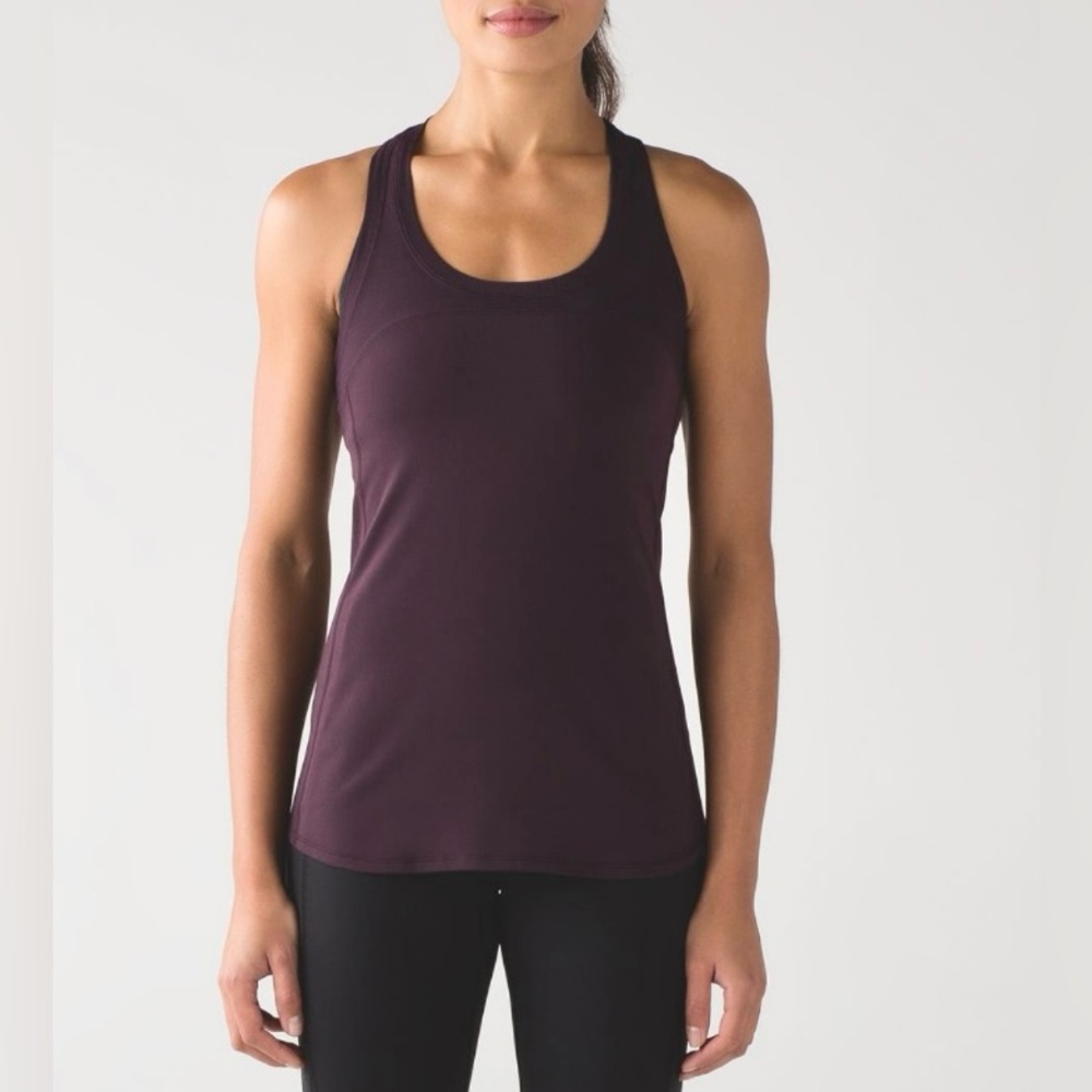 Used Lululemon Cool Racerback II Deep Breath
Black Cherry-IN EXCELLENT CONDITION